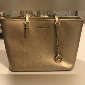 Gold Michael Kors Purse